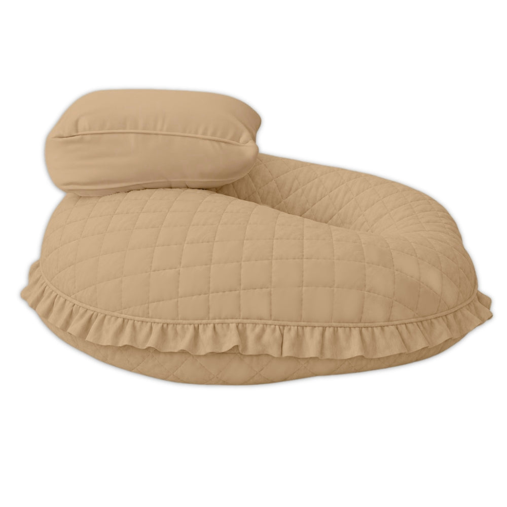 Organic Feeding Pillow + Support Pillow - Beige