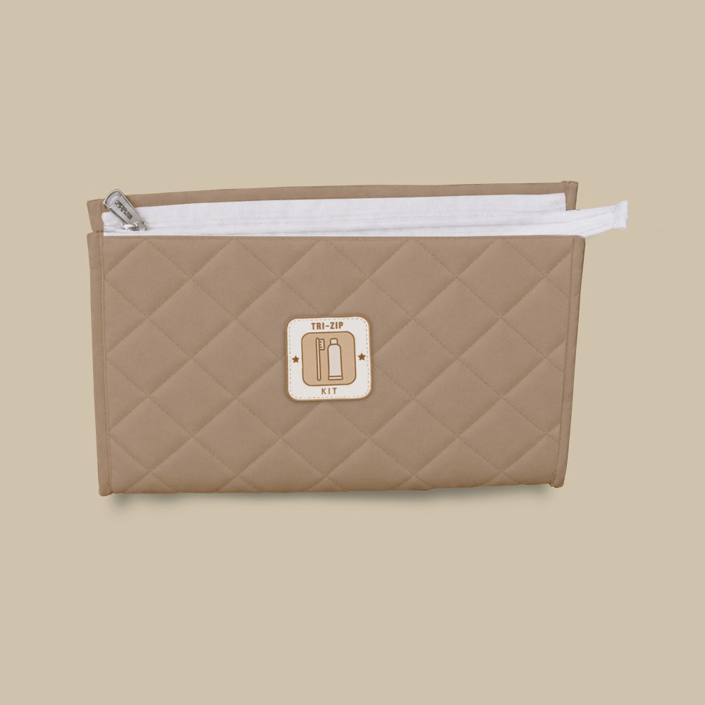 Organic Tri-Zip Utility Kit - Beige