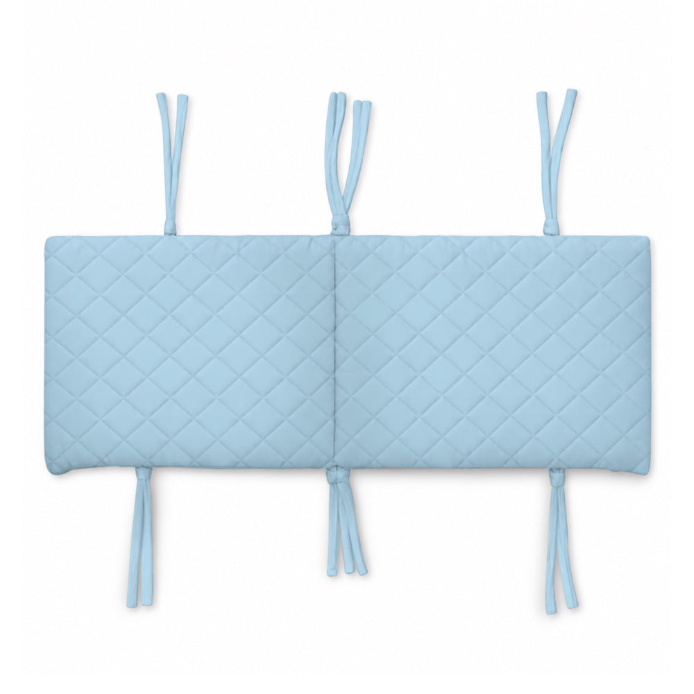 Organic Full Cot Bumper - Blue