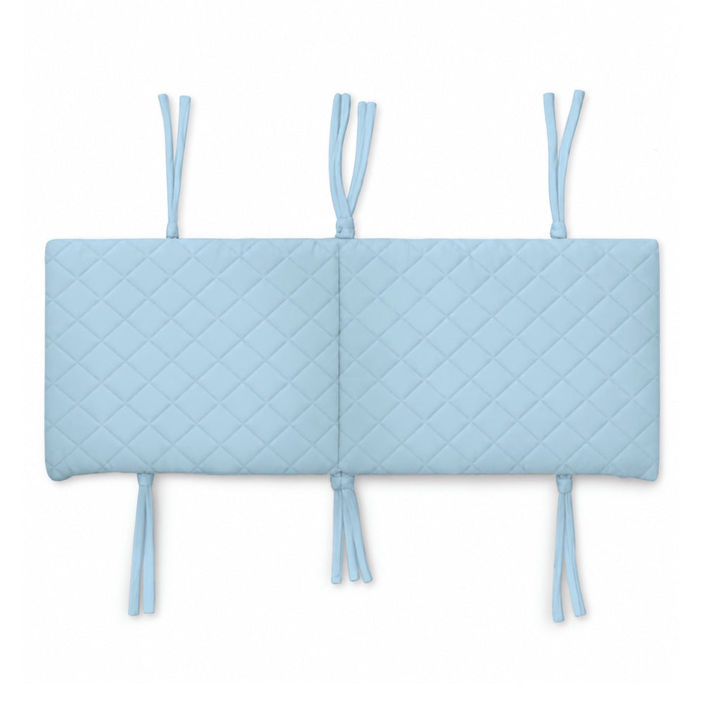 Organic Half Cot Bumper - Blue