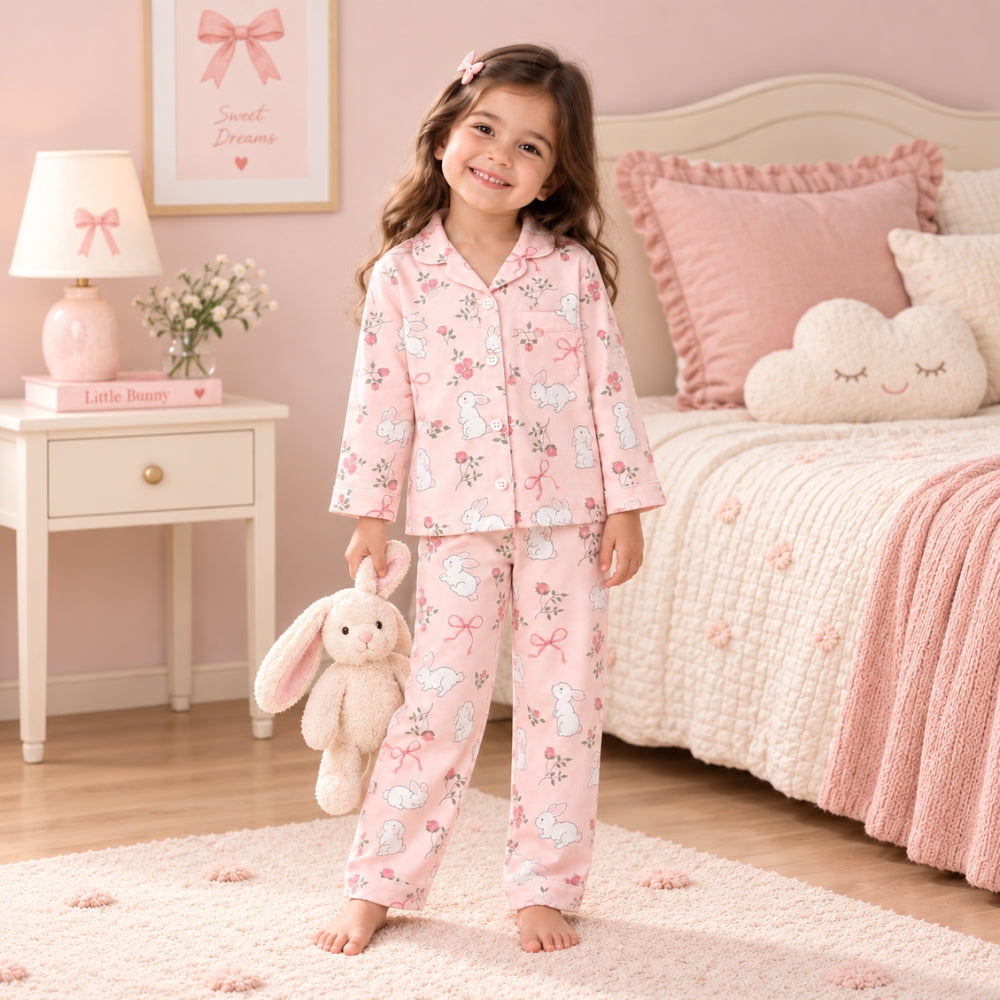 Pure Cotton Night Suit - Bunny