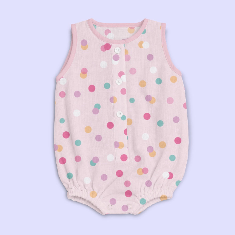 Bamboo Muslin Romper - Confetti