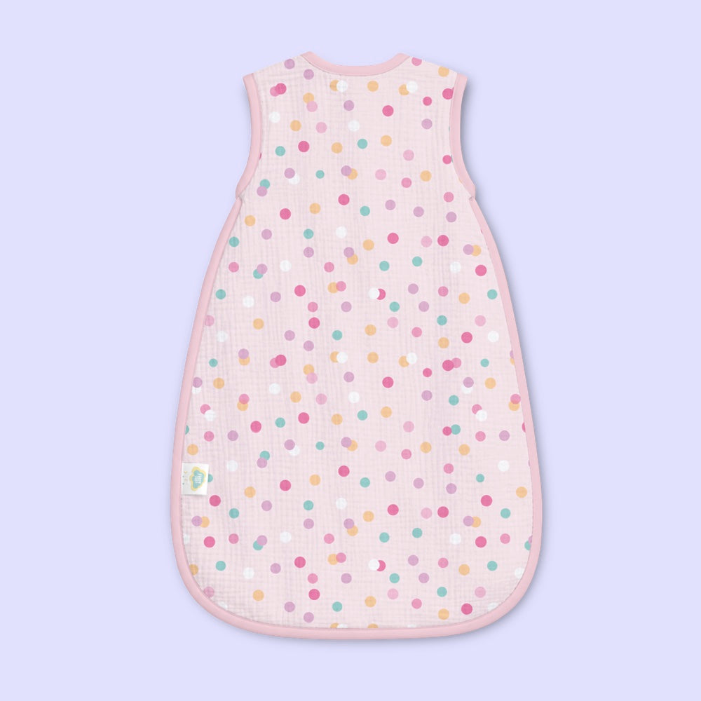 Bamboo Muslin Sleeping Bag - Confetti
