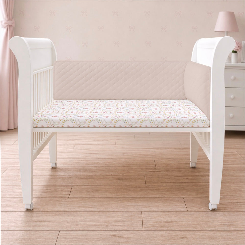 Organic Half Cot Bumper - Cream