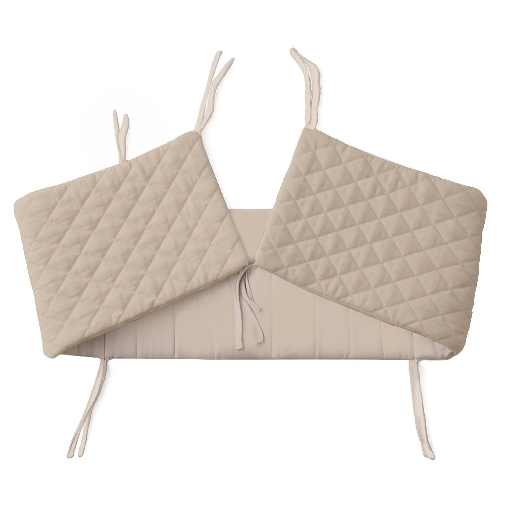 Organic Full Cot Bumper - Cream