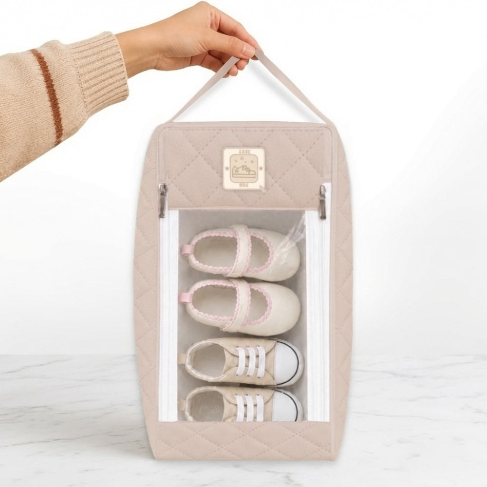 Organic Shoe Bag - Cream