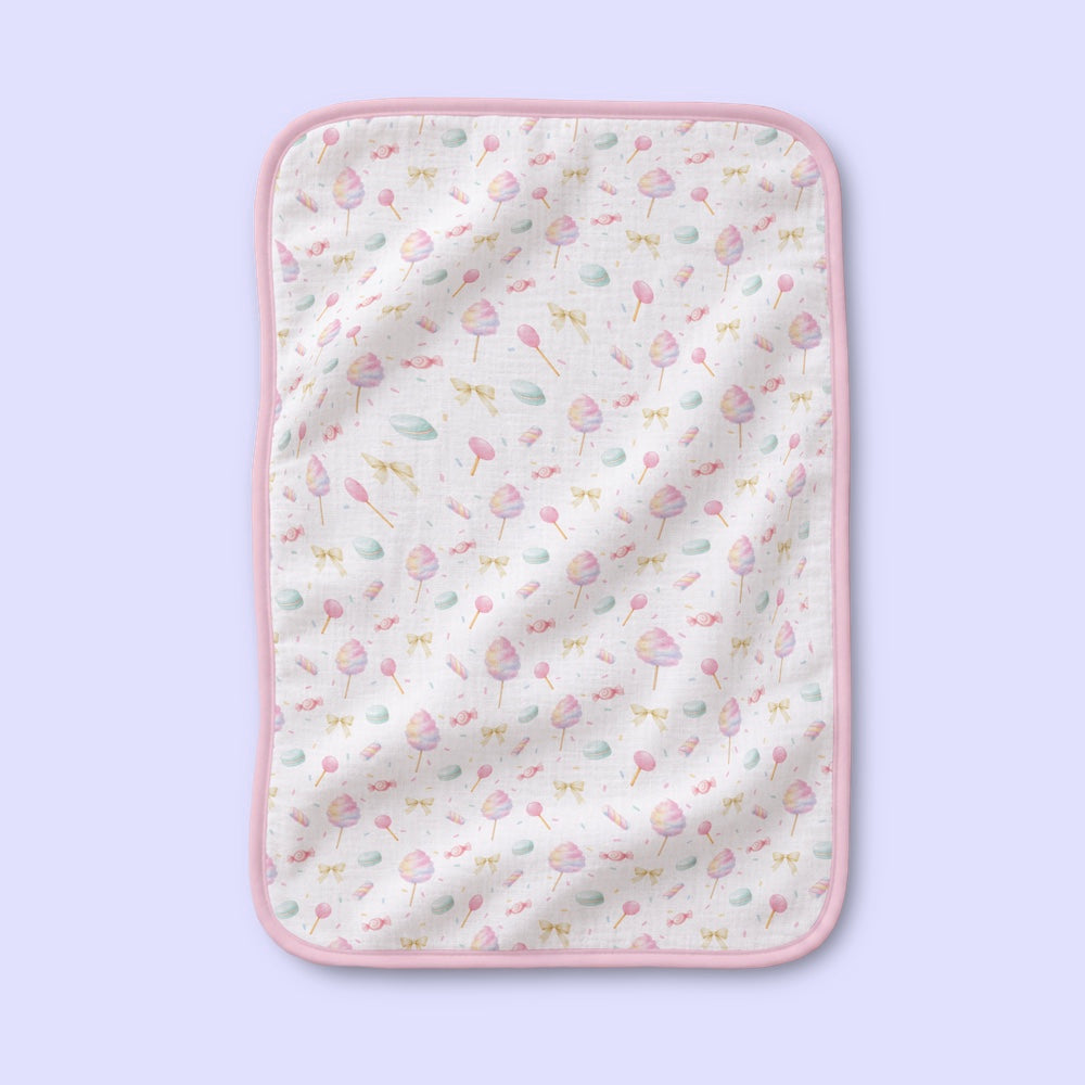 Bamboo Muslin Blanket - Cotton Candy