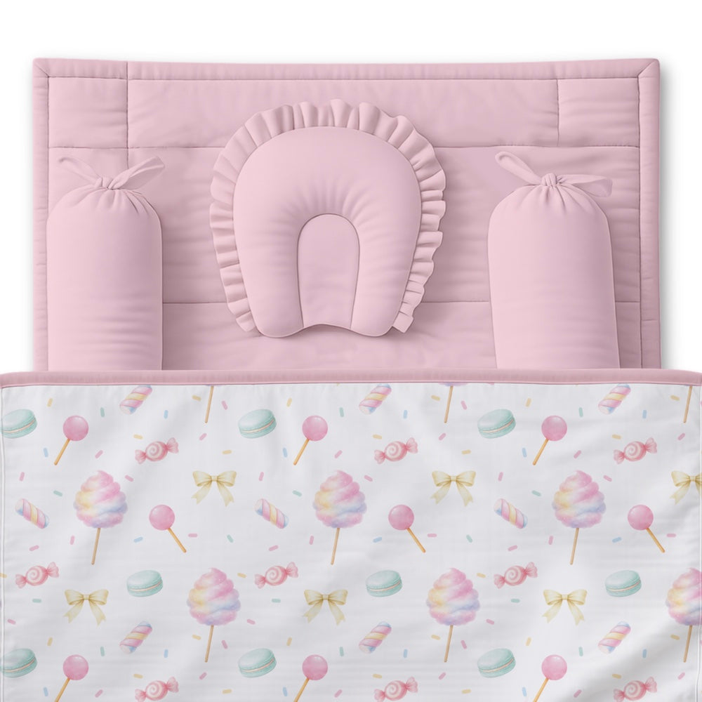 5 Pc Bamboo Muslin Nap Pack - Cotton Candy