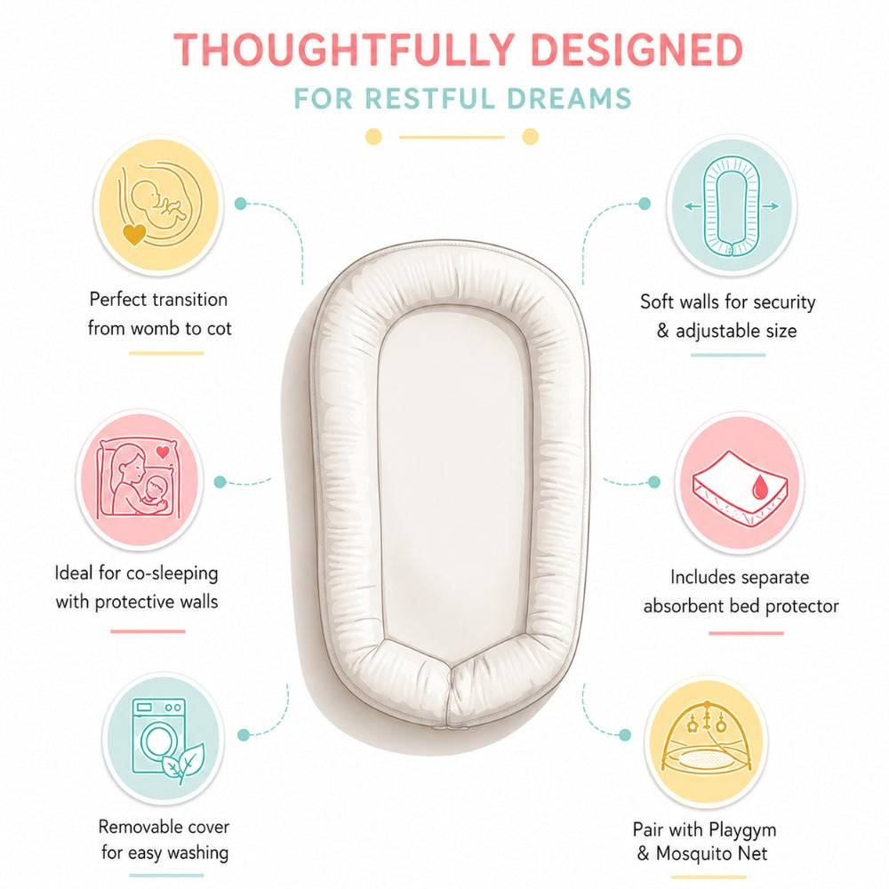 Organic Baby Cocoon - Cosmos