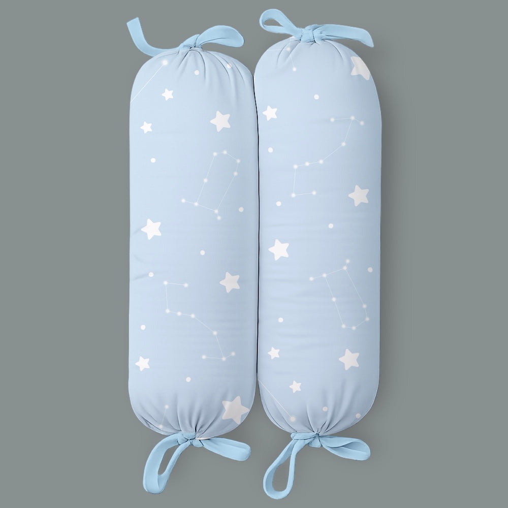 Set of 2 Organic Bolsters - Cosmos