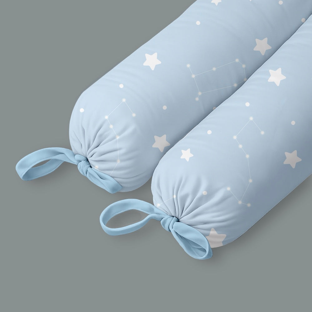 Set of 2 Organic Bolsters - Cosmos