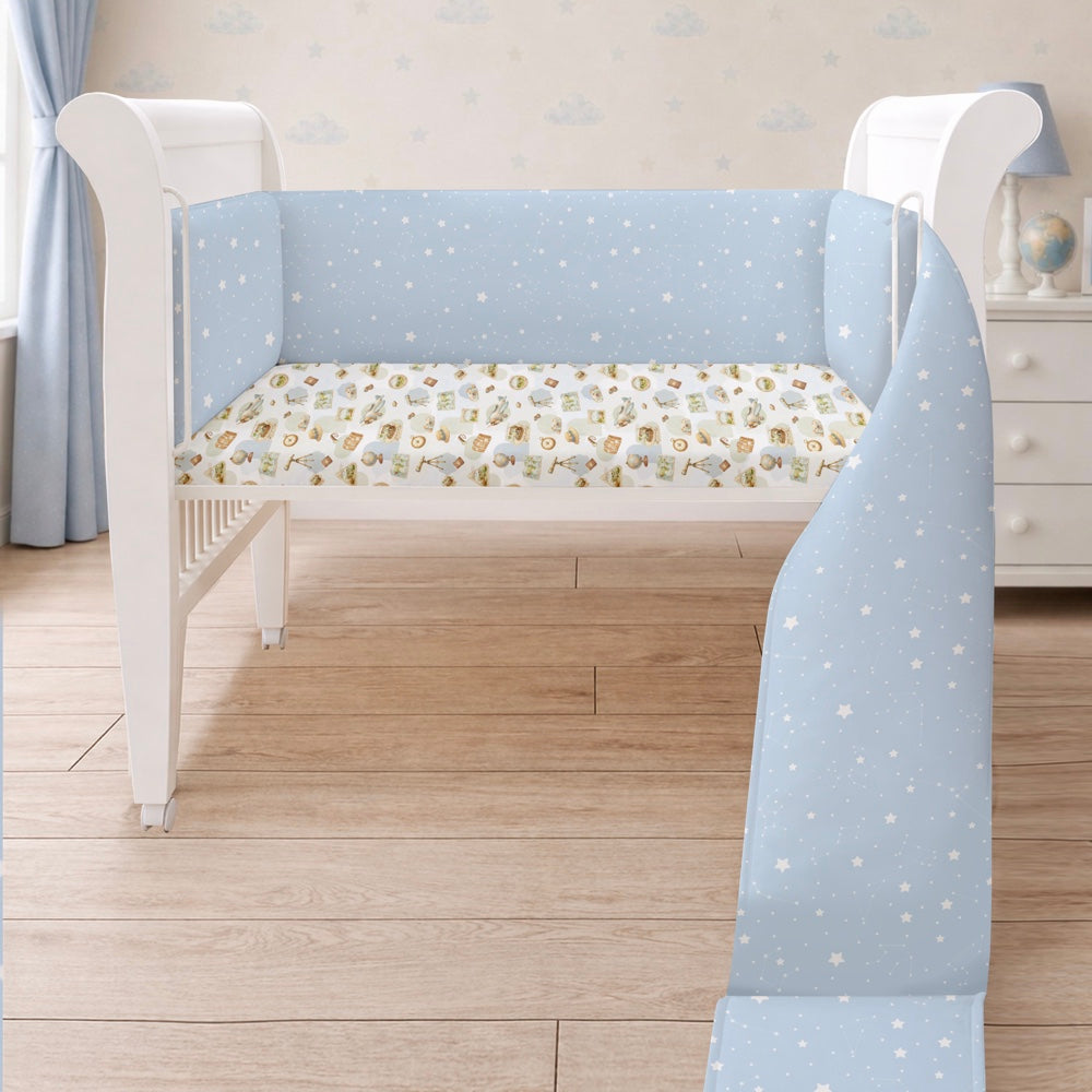 Organic Full Cot Bumper - Cosmos