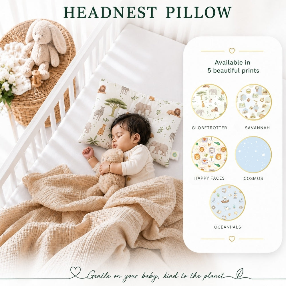 Organic Baby Head Nest - Cosmos