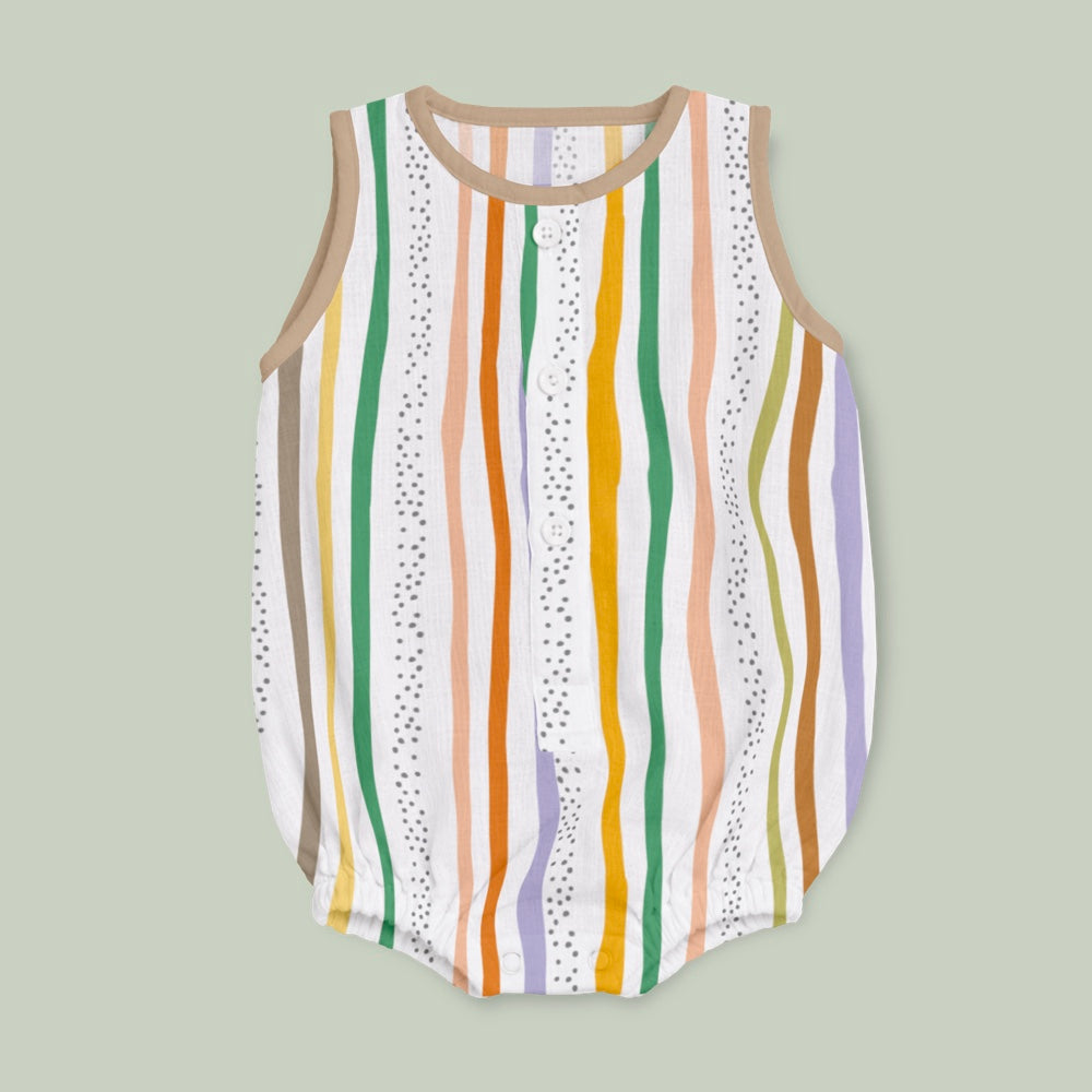 Bamboo Muslin Romper - Doodle Doo