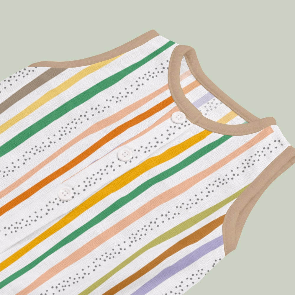 Bamboo Muslin Romper - Doodle Doo