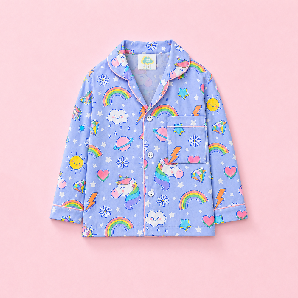 Pure Cotton Night Suit  - Diamond