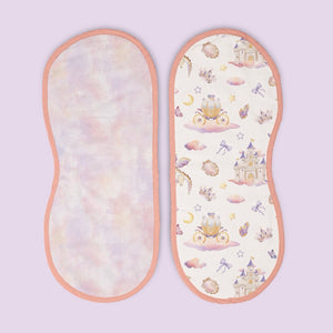 Pack of 2 Bamboo Muslin Burp Cloths - Fairytale
