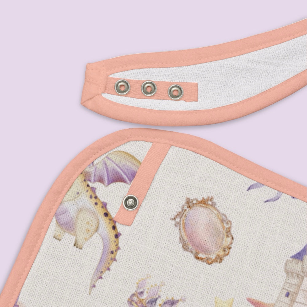 Pack of 2 Bamboo Muslin Bibs - Fairytale