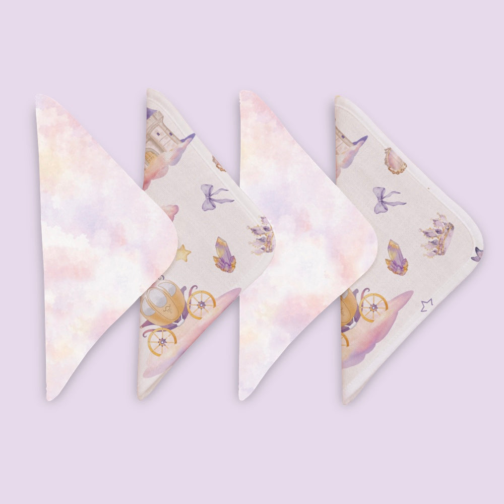 Pack of 4 Bamboo Muslin Napkins - Fairytale