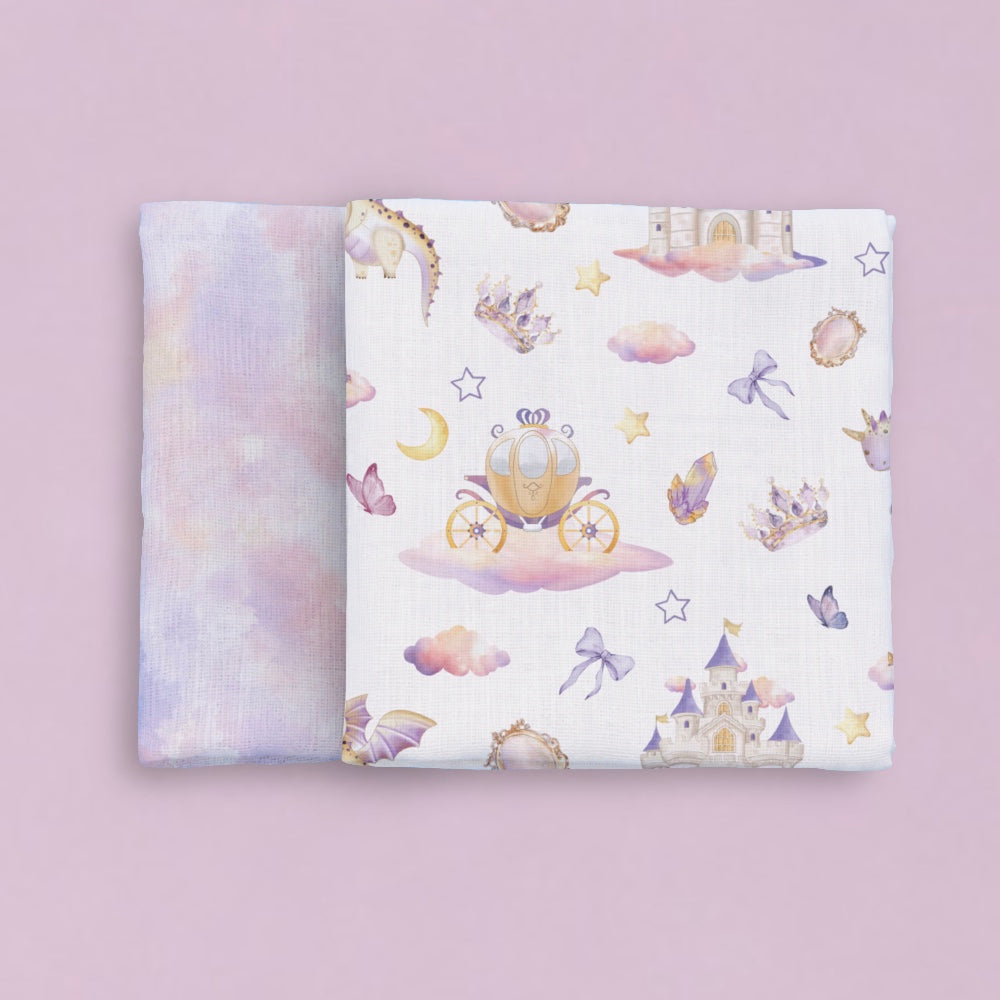 Bamboo Muslin Swaddles - Fairytale