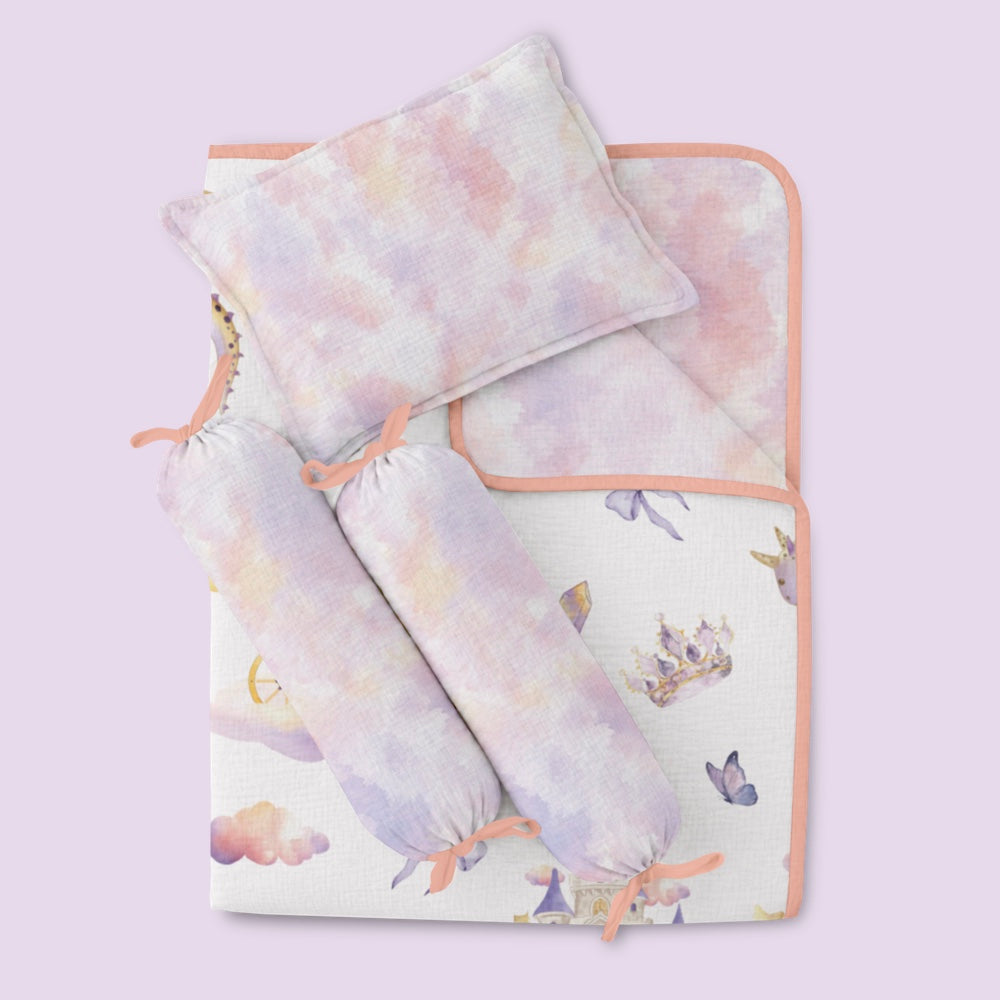 4 Pc Bamboo Muslin Snug Set - Fairytale