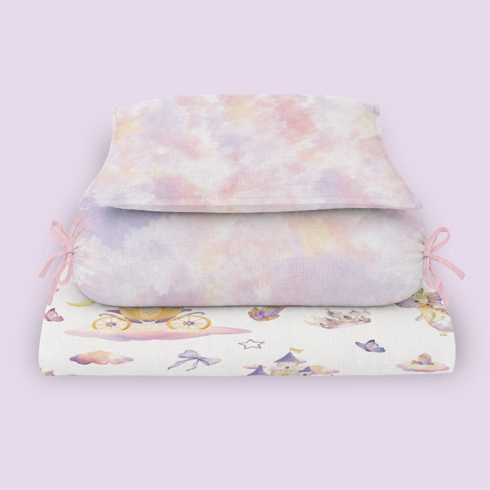 4 Pc Bamboo Muslin Snug Set - Fairytale