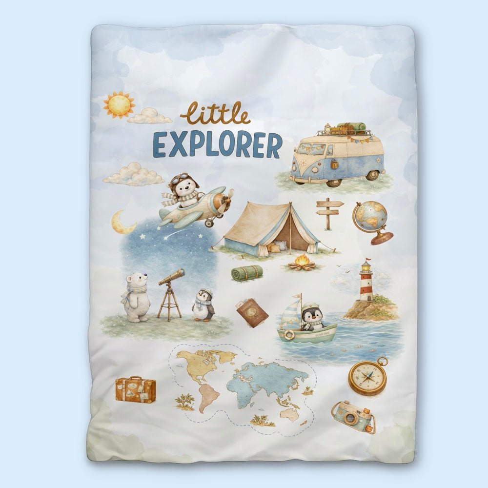 Organic Toddler Comforter - Globetrotter