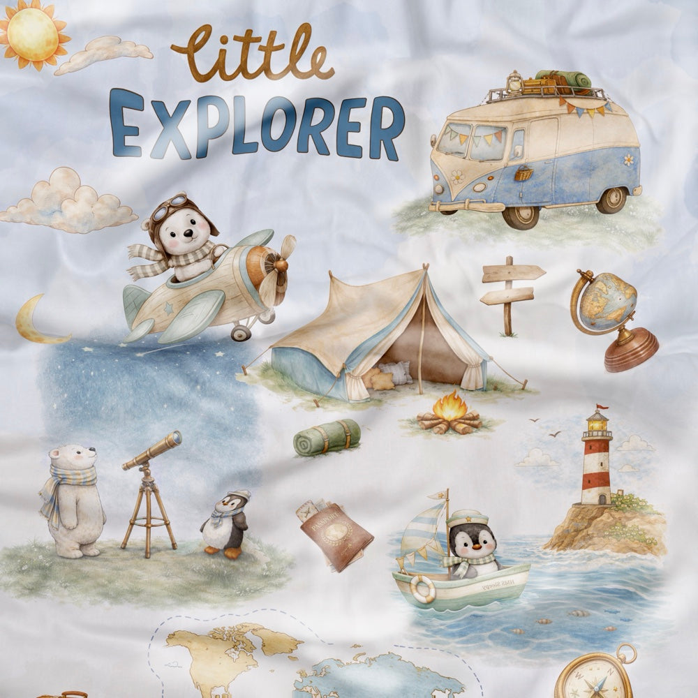Organic Toddler Comforter - Globetrotter