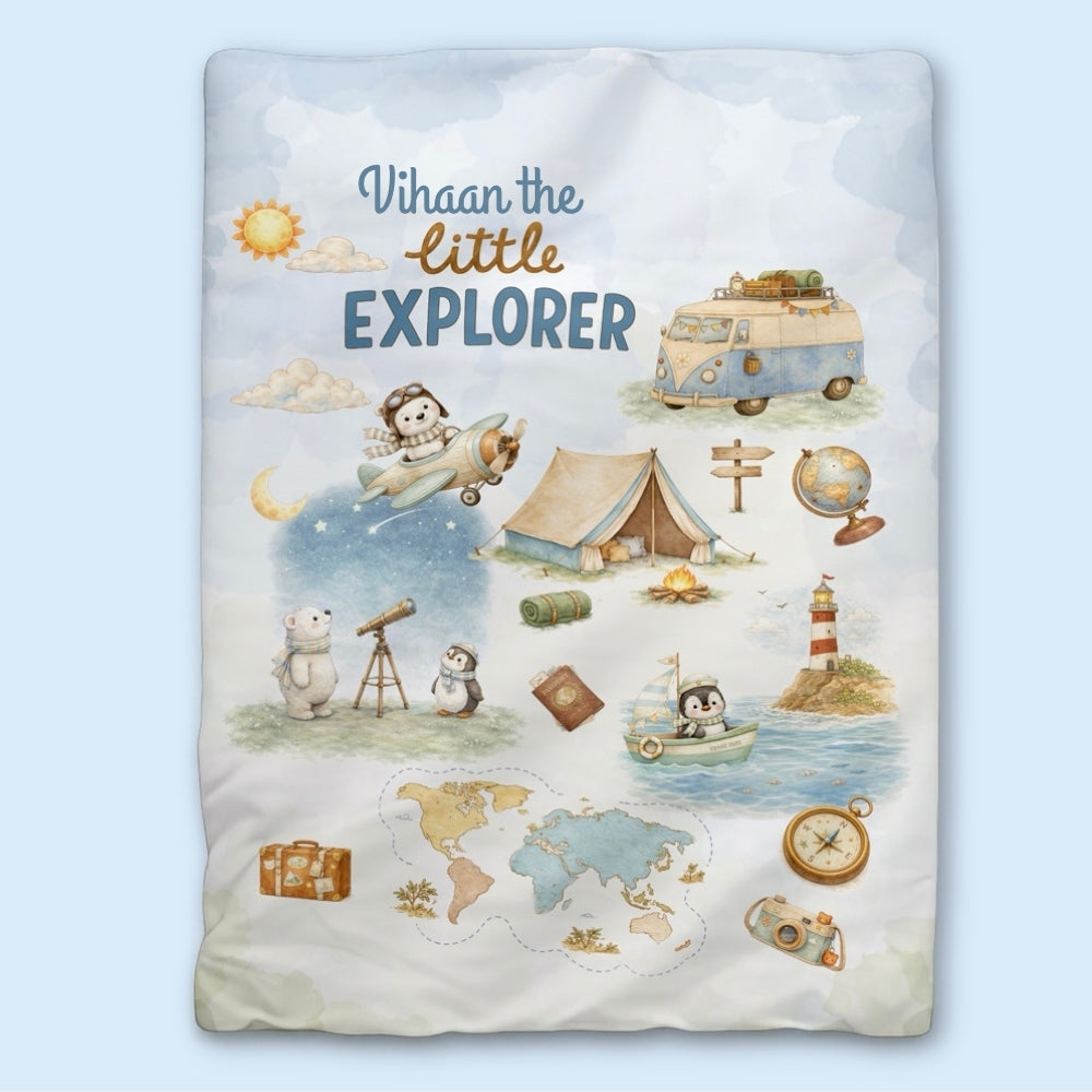 Organic Baby Comforter - Globetrotter