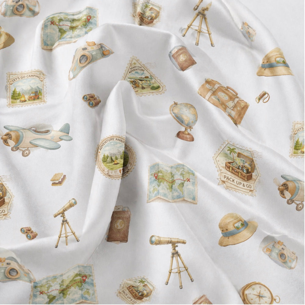 Organic Cot Sheet- Globetrotter
