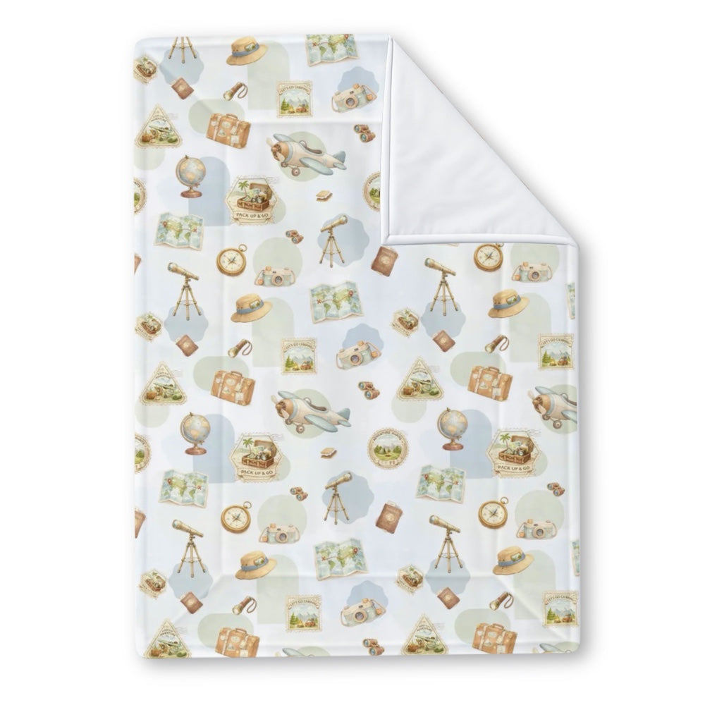 Set of 2 Organic Changing Sheet - Globetrotter