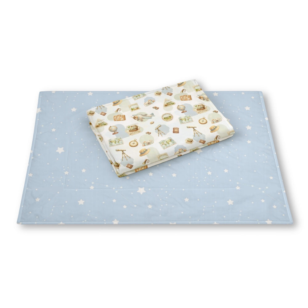 Set of 2 Organic Changing Sheet - Globetrotter