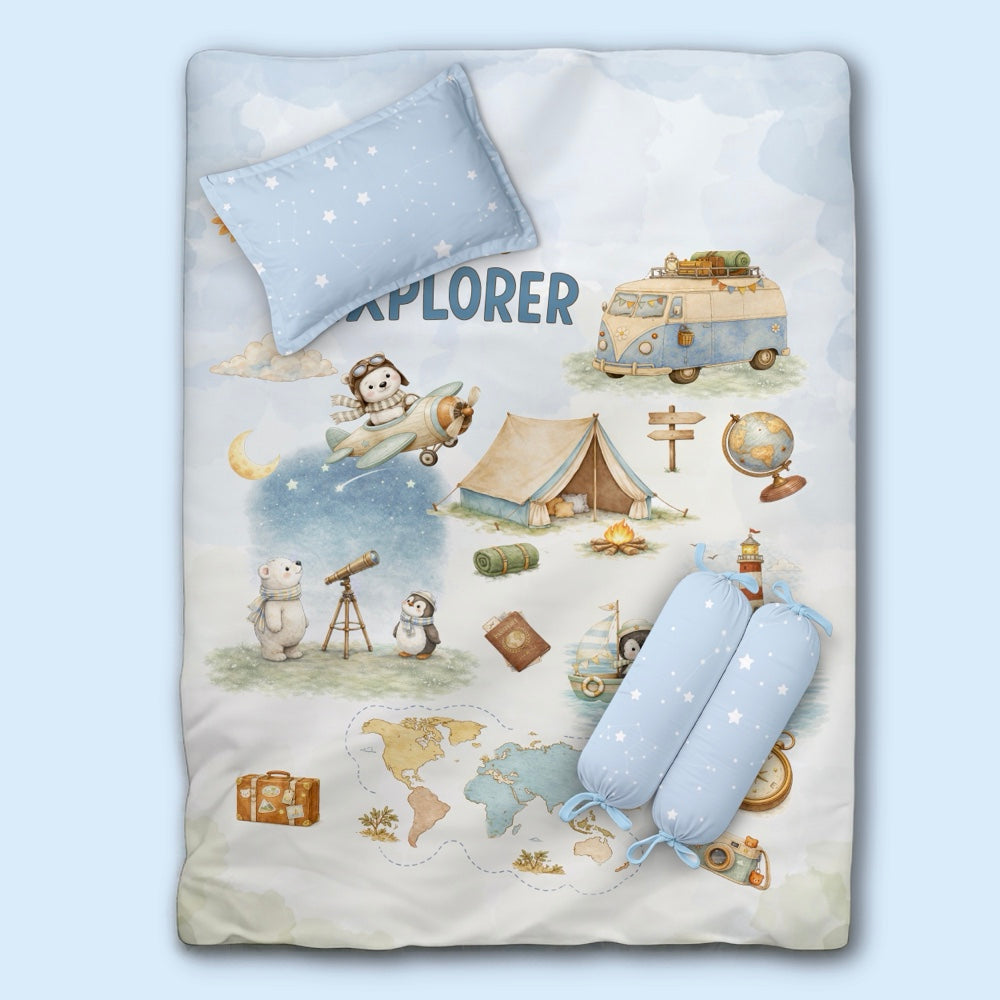 4 Pc Organic Snug Set - Globetrotter