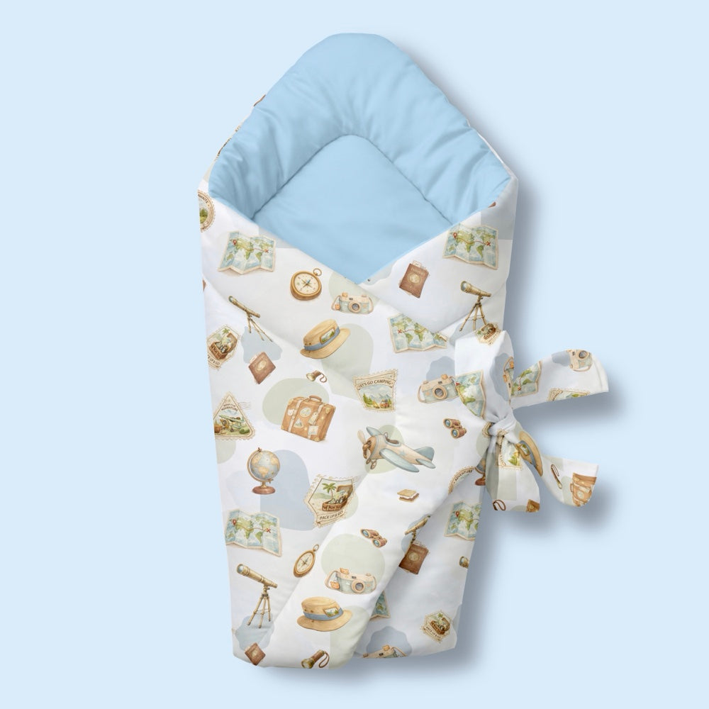 Organic Baby Wrap -Globetrotter