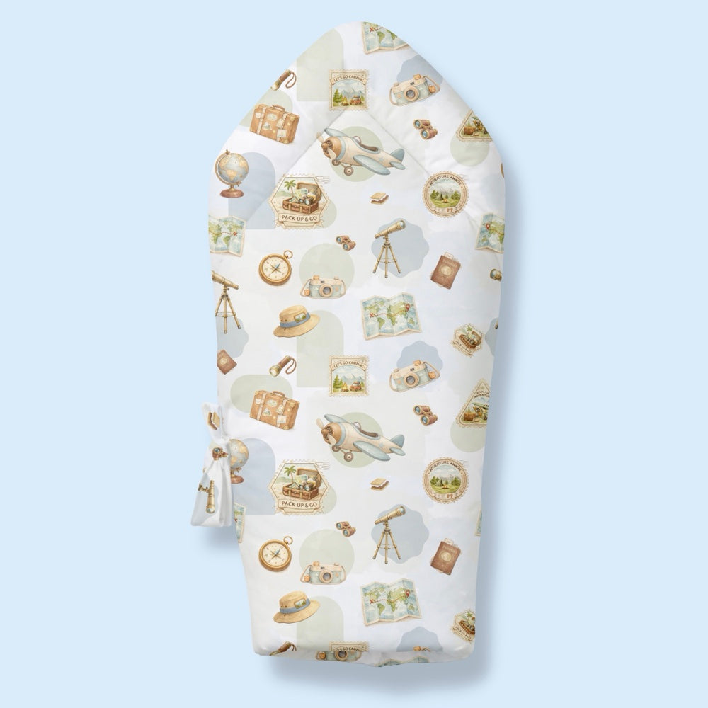 Organic Baby Wrap -Globetrotter