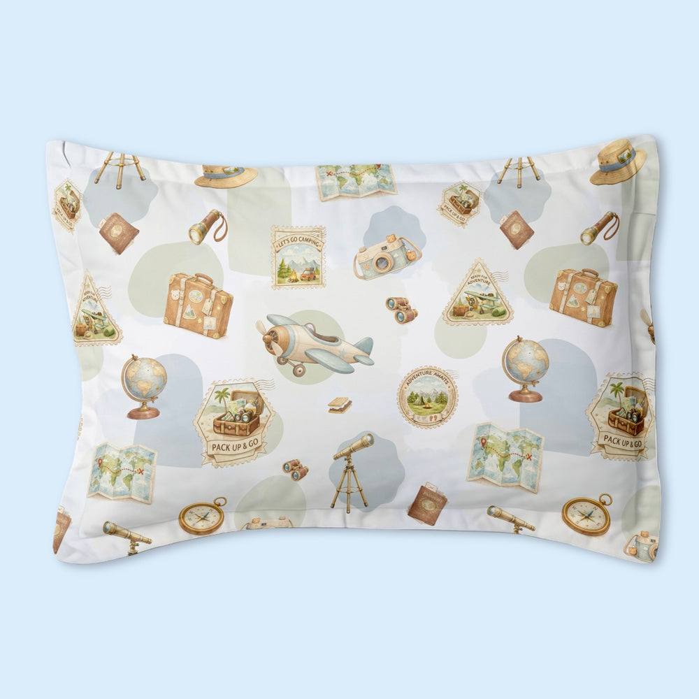Organic Baby Pillow - Globetrotter