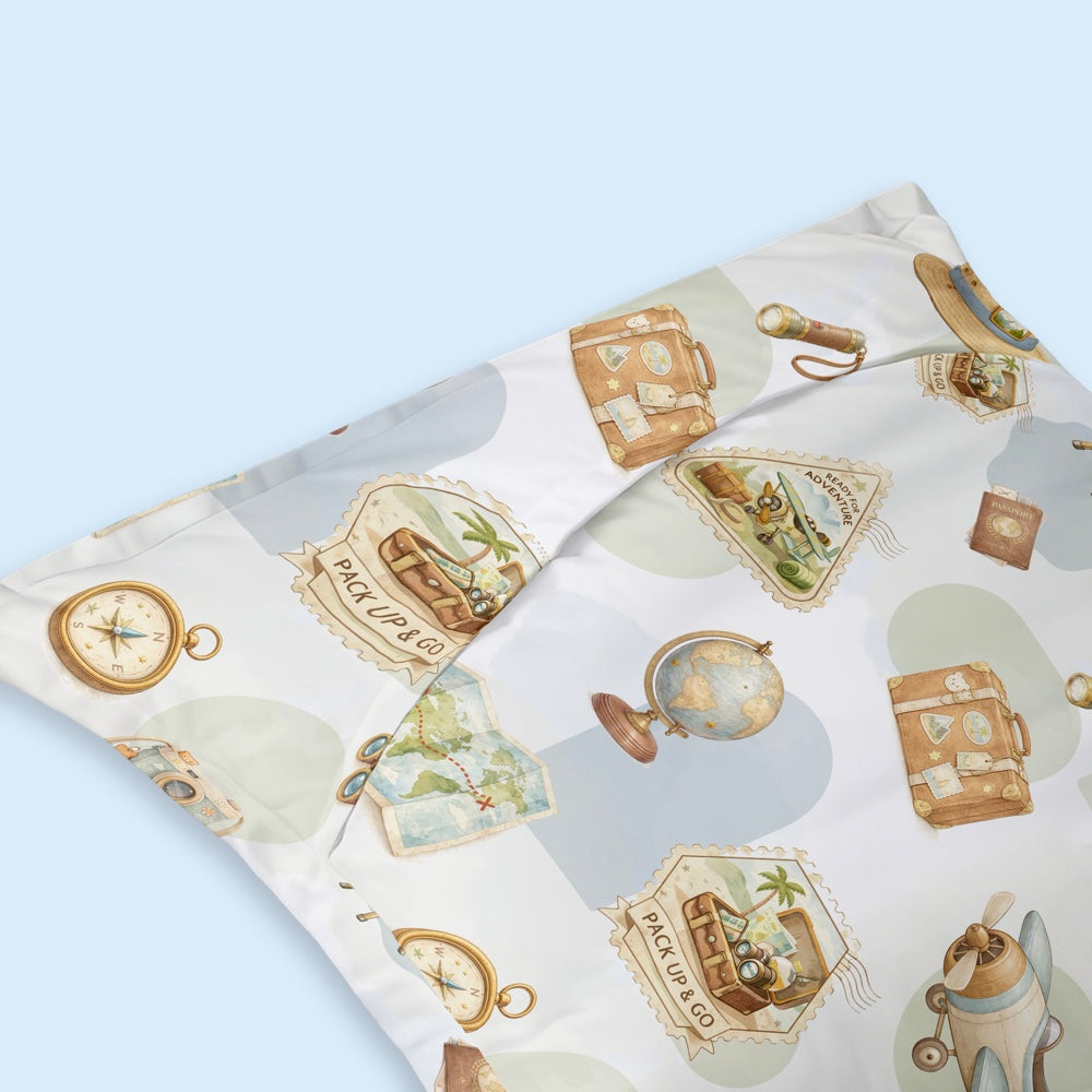 Organic Baby Pillow - Globetrotter