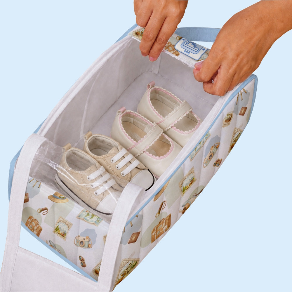 Organic Shoe Bag - Globetrotter