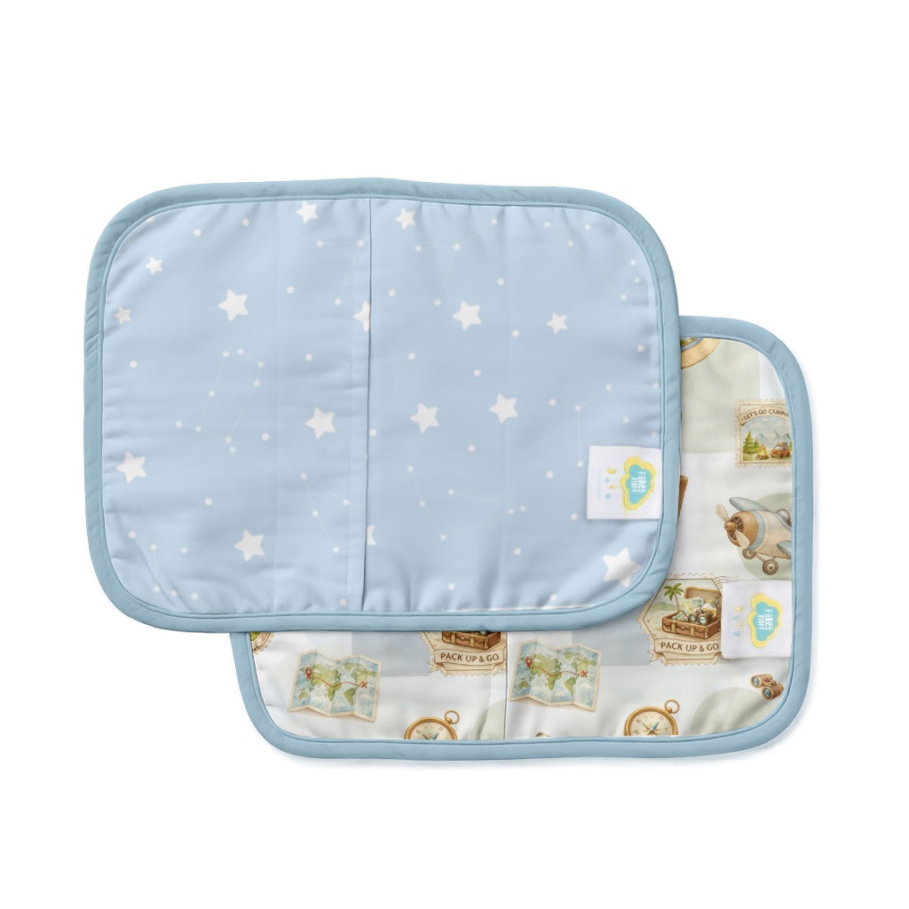 Set of 2 Organic Rai Pillow Cover - Globetrotter