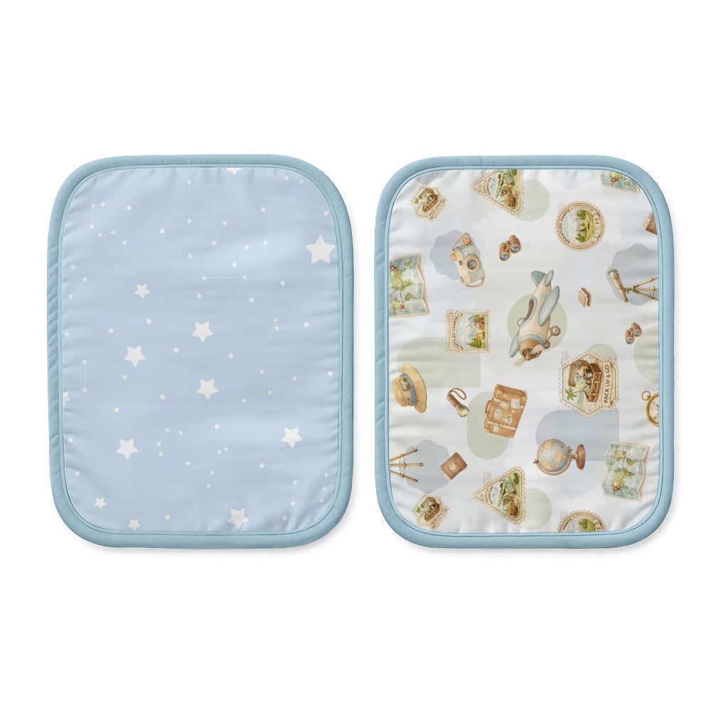 Set of 2 Organic Rai Pillow Cover - Globetrotter