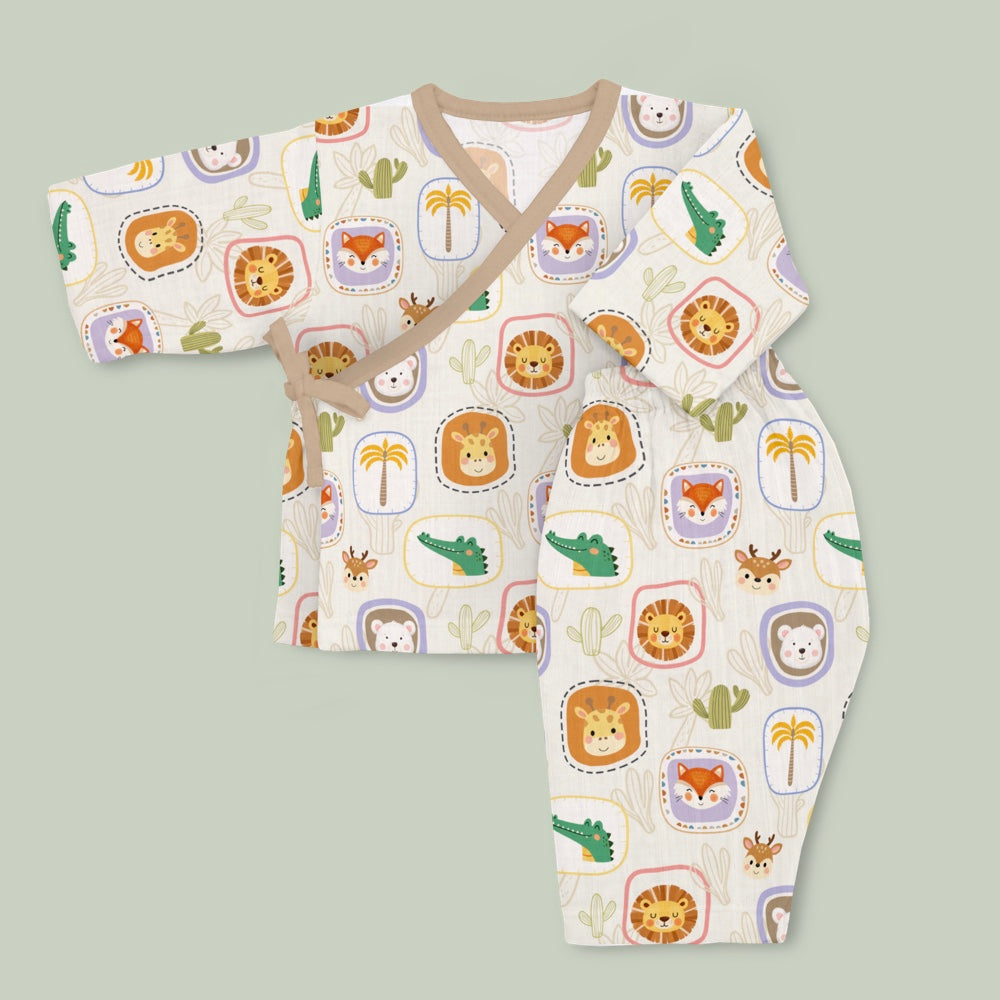 Bamboo Muslin First Days Set - Happy Faces