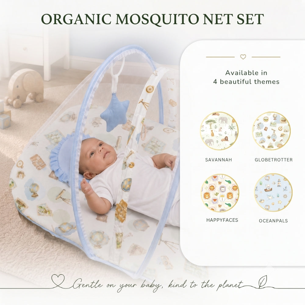 Organic Mosquito Net Set  - Happy Faces