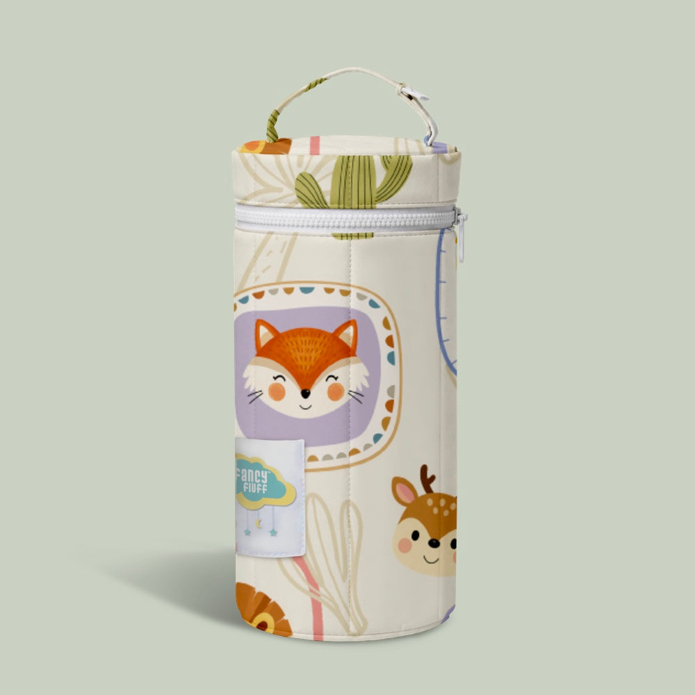 Organic Stay Fresh Bottle Cover - Happy Faces