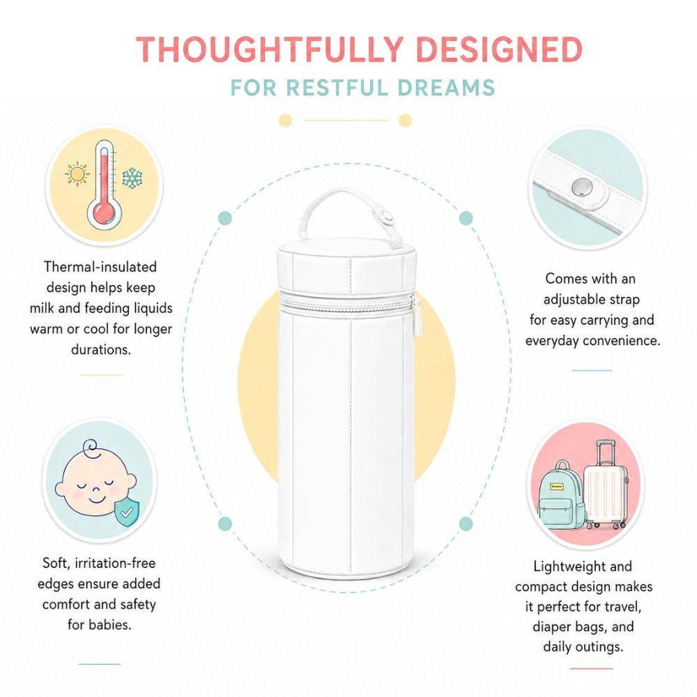 Organic Stay Fresh Bottle Cover - Happy Faces