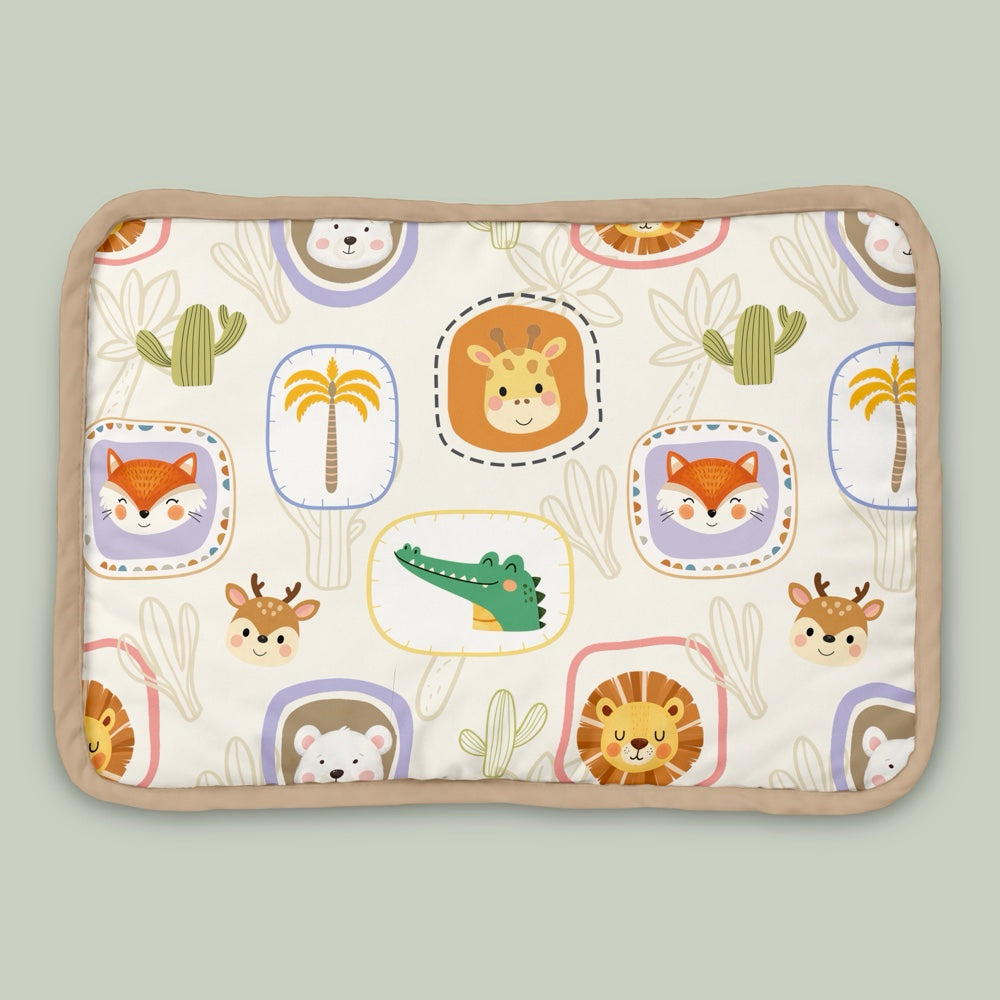 Organic Rai Pillow  - Happy Faces
