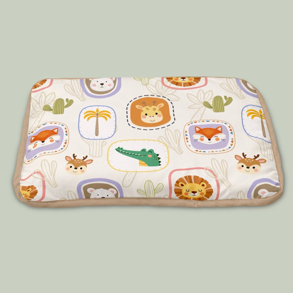 Organic Rai Pillow  - Happy Faces