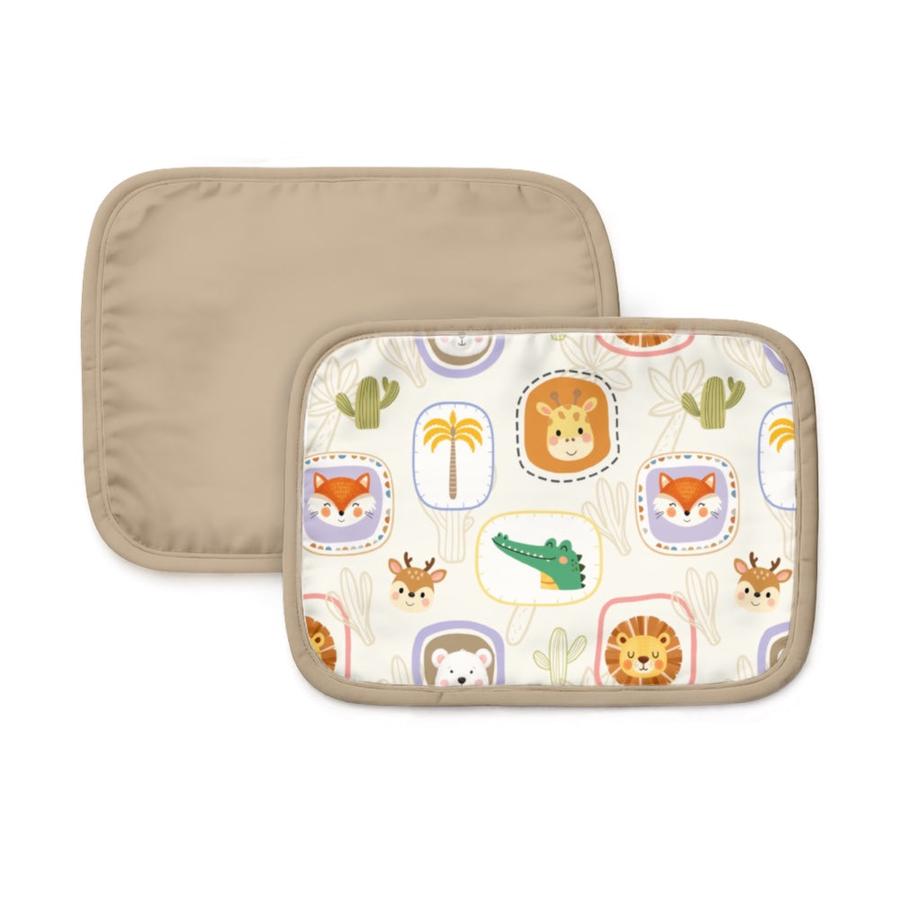 Set of 2 Organic Rai Pillow Cover  - Happy Faces