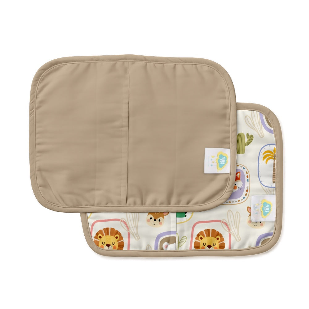 Set of 2 Organic Rai Pillow Cover  - Happy Faces
