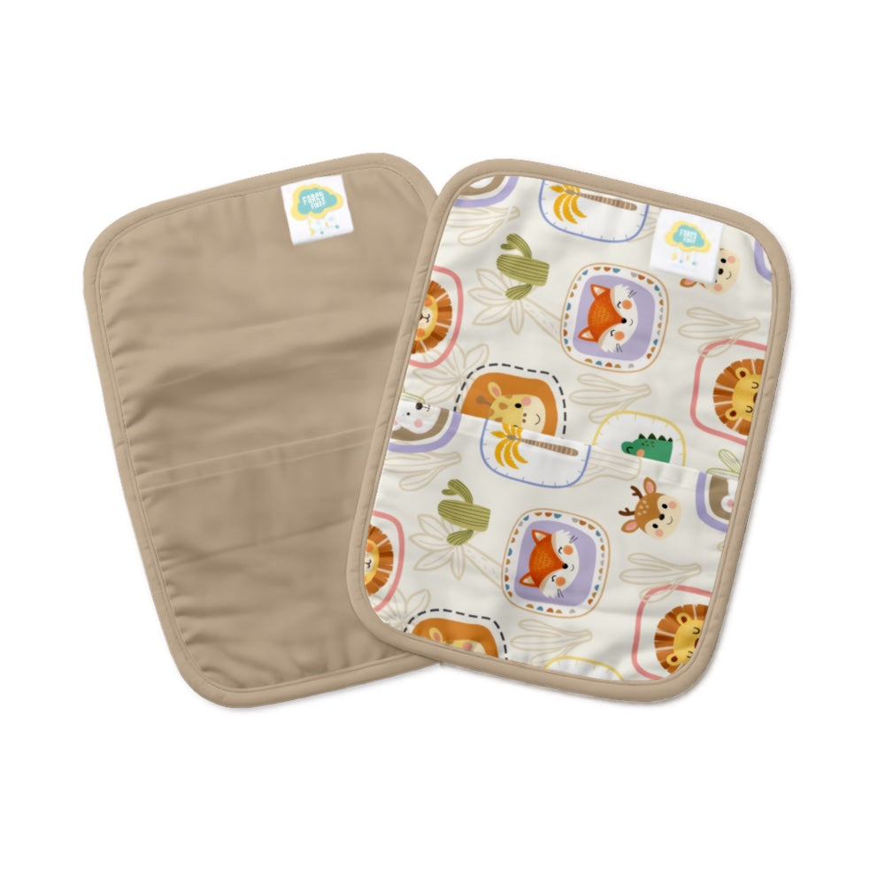 Set of 2 Organic Rai Pillow Cover  - Happy Faces