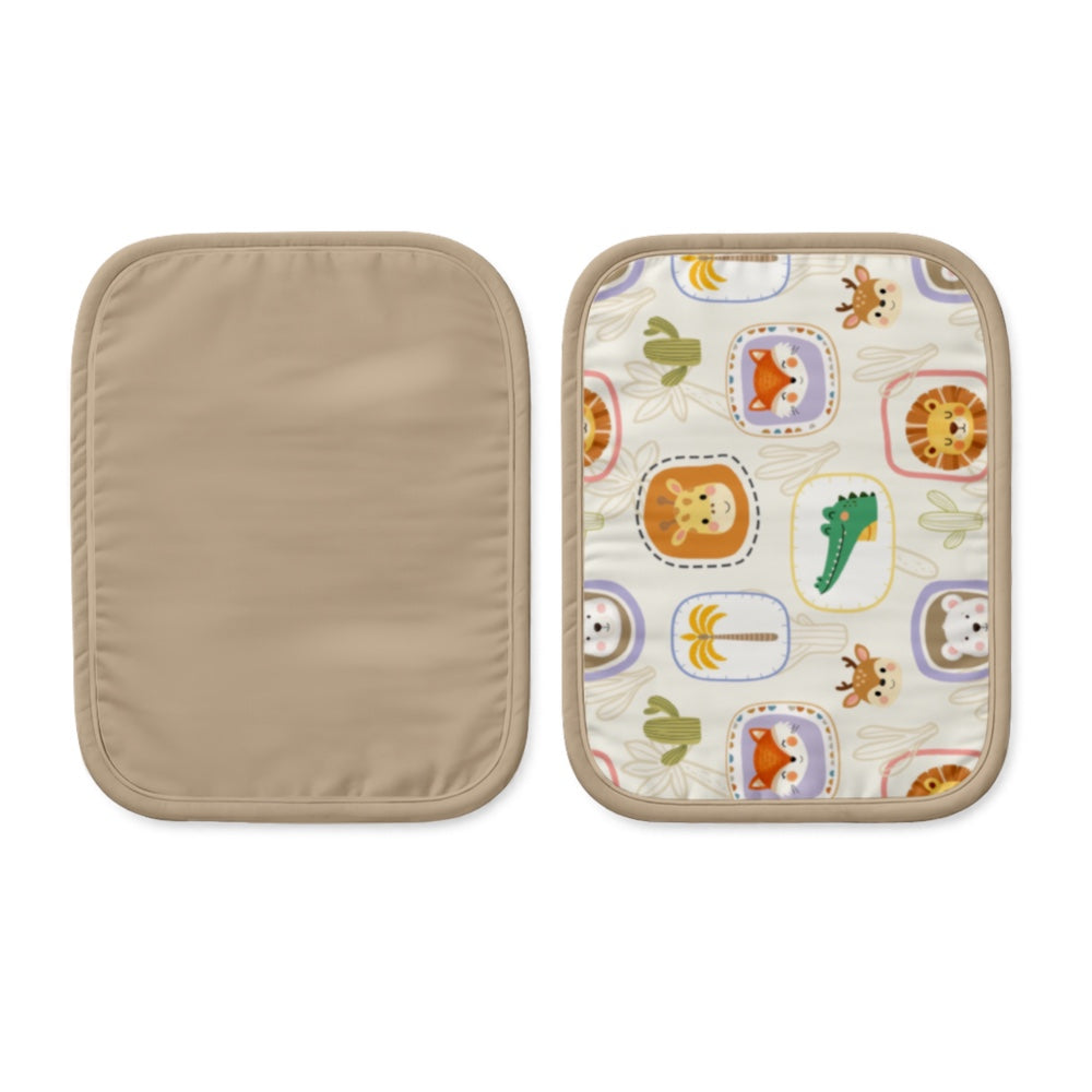 Set of 2 Organic Rai Pillow Cover  - Happy Faces